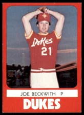 1980 TCMA Minor League Joe Beckwith Albuquerque Dukes #2