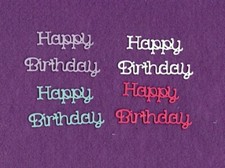 HAPPY BIRTHDAY  17 die cuts scrapbook cards