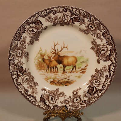 Spode Woodland Winter Scenes Elk Dinner Plate UK