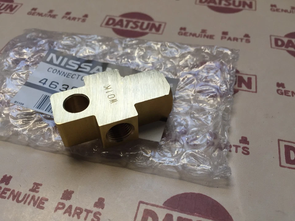 Tubo de freno trasero DATSUN 1200 conexión 3 vías genuino (para NISSAN B10 B110 B120 Ute) Foto 4 de 4