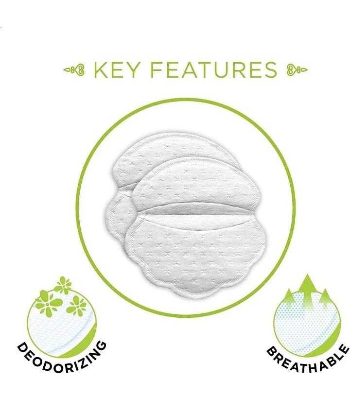 Pee Safe Disposable Underarm Sweat Pads - Straight, Prevents Stains pack of 14 - Image 2 of 4