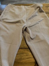 VTG 1980's Women's Fancy Patterned Tweed Style Polyester pants w/11" bottoms 