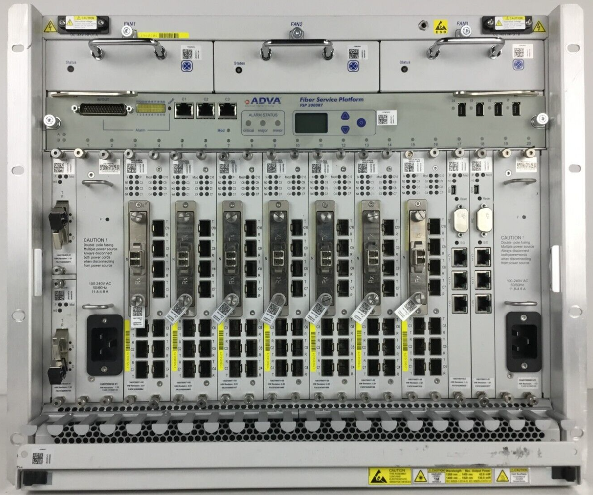 ADVA FSP-3000R7-9HU Chassis with modules | eBay