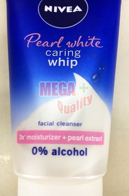 nivea pearl white caring whip facial cleanser
