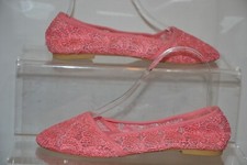 Pep & Co women’s flat pink slip on Lacey shoes UK size 4