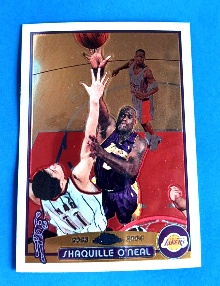 2003-04 TOPPS CHROME SHAQUILLE O'NEAL #34 BASE CARD LOS ANGELES LAKERS