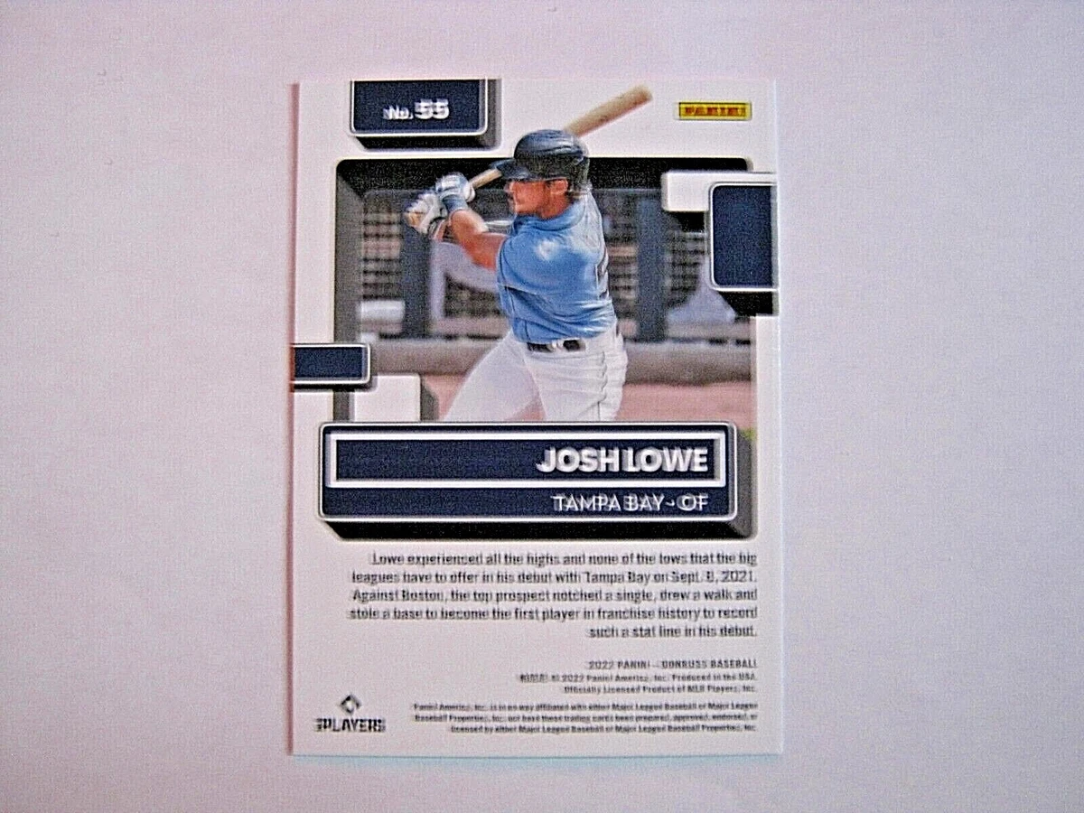 Josh Lowe 2022 Donruss Rated Rookie Card #55