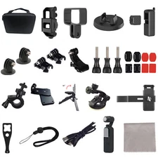 33 in 1 Action Camera Accessories Kit with Storage Bag for DJI Osmo Pocket 1/2
