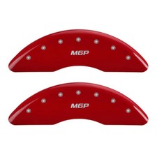 Mgp 4 Caliper Covers Engraved Fr Fits Mgp Red Finish Silver Ch