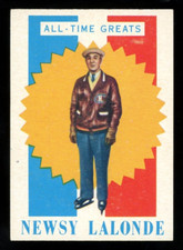 1960-61 TOPPS HOCKEY NHL #48 NEWSY LALONDE HOF EX+ Canadiens All-Time Great