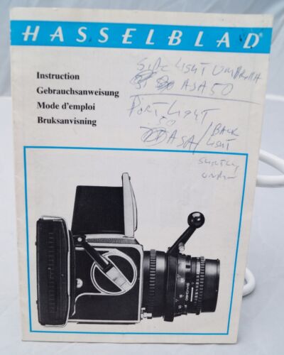 Hasselblad Polaroid Back Instruction Manual - Afbeelding 1 van 3