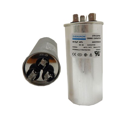 HC98KA041 - 40 + 5 Uf MFD 440 Volt VAC Carrier Round Dual