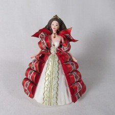 Hallmark Christmas Tree Ornament 1997 Barbie 5th In Holiday Barbie Series Red