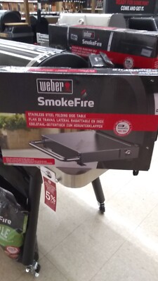 Weber SmokeFire Side Folding Table Stainless Steel W/ FREE GIFT !!!!