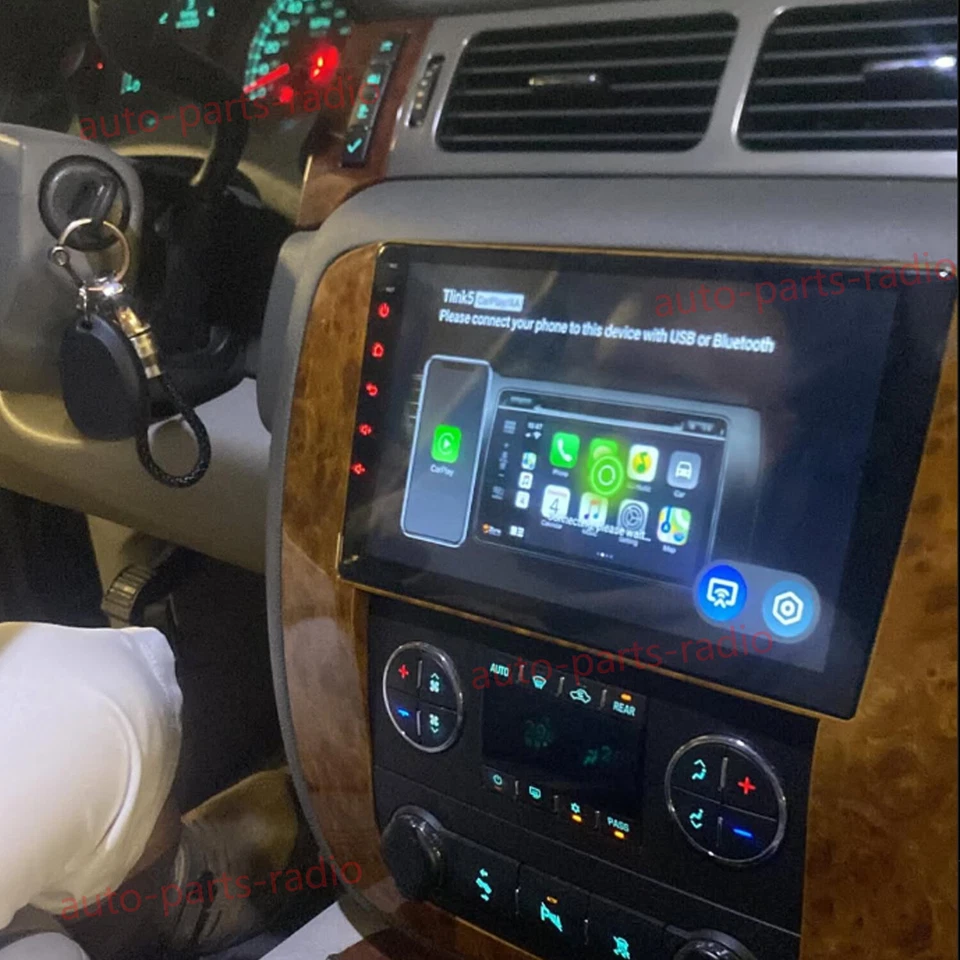 For GMC Acadia Yukon Sierra 2007-14 Apple Carplay Android14 Car Stereo Radio 64G - Image 2 of 4