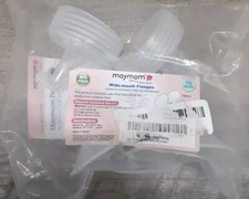 Maymom 19mm Wide Neck Breast Pump Flanges 2 Compatible W/ speCtra Breastpumps