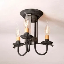 Amherst Ceiling Light in Kettle Black Tin