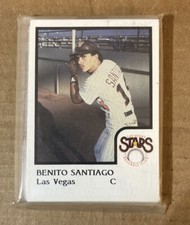 1986 ProCards LAS VEGAS STARS BENITO SANTIAGO MINT LOT #7087