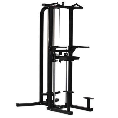 Titan Fitness Plate-Loaded Assisted Chin/Pull-Up and Dip Machine, Rated 400 LB