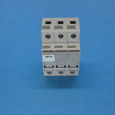 ITC 400.103 USI16 Din Rail Fuse Holder Midget 3 Pole 30 Amp New