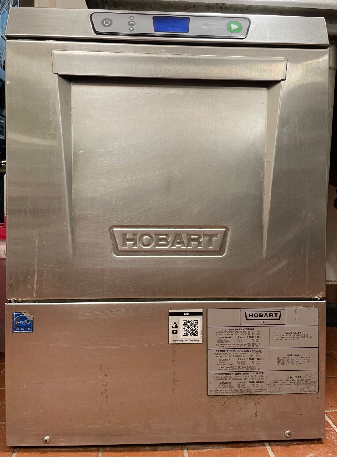 Preowned Hobart LXE Commercial Dishwasher eBay