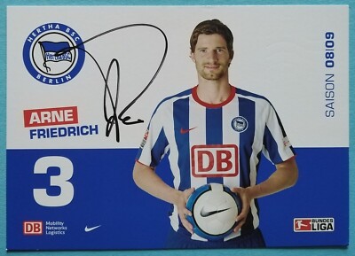 6308 Arne Friedrich Hertha BSC 2008/09 Autogrammkarte original signiert