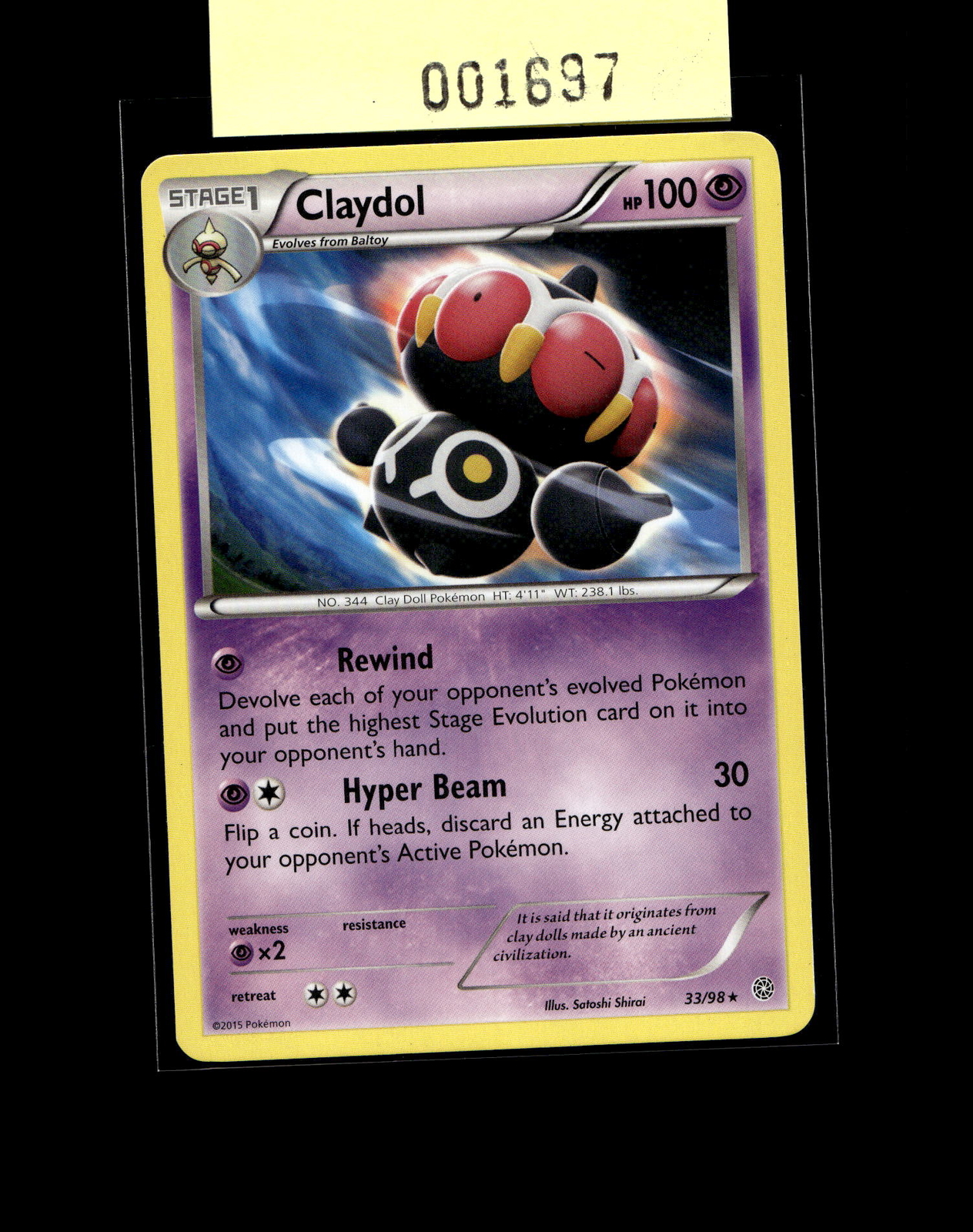 XY - Ancient Origins #33/98 Claydol
