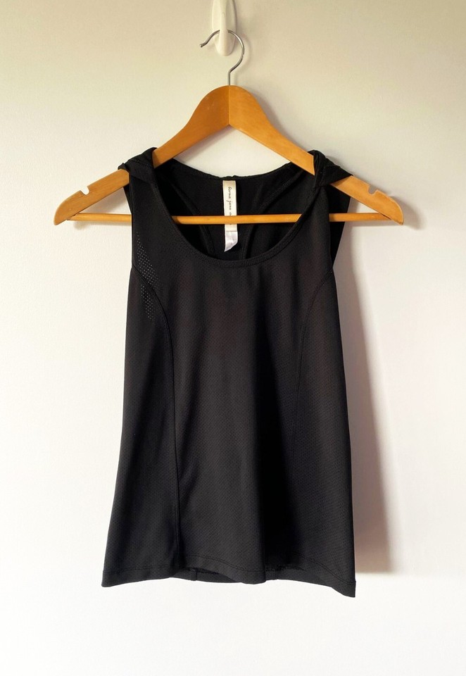 Lorna Jane Black Top Activewear Gym Yoga Size S Running Active