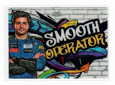 Carlos Sainz 2020 Topps Chrome Formula F1 Racing Insert Track
