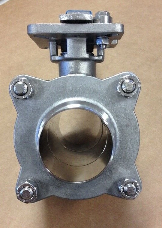 2-1/2" 3 Piece Full Port Ball Valve Weld Ends 316 Stainless Sanitary WOG1000 - Image 4 of 4