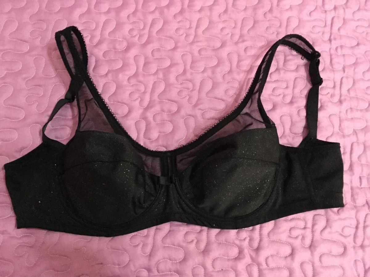 Lovable Bra size it 3D us 34D eu 75D Black padded underwired