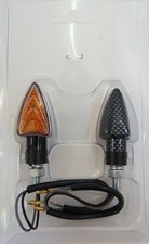 FCC1 COPPIA FRECCE CARBON GAMBO CORTO OMOLOGATE UNIVERSALI DUCATI Monster 620