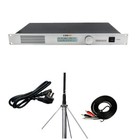 50W 15KM FM transmitter stereo PLL broadcast radio station +Range Max Antenna