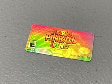 Mario Pinball Land Holographic Nintendo Gameboy Advance Replacement Label