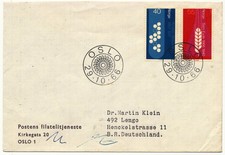Norwegen 1966 Ersttagsbrief - Chemiker Michel Nr. 549-50