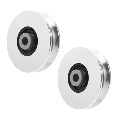 2 Pcs Aluminum Pulleys for Fitness Lifting Cable Attachments Installation