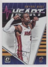 2018-19 Panini Donruss Optic All Heart Holo Prizm Dwyane Wade #3 HOF 14h3