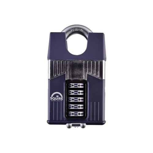 Squire Henry Warrior 5 Wheel Closed Shackle Combination Padlock, 65 mm 