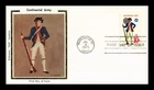 DR JIM STAMPS US COVER CONTINENTAL ARMY MILITARY UNIFORMS FDC COLORANO SILK