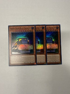 3x Night Train Blue Traveler BLZD-EN007 super rare 