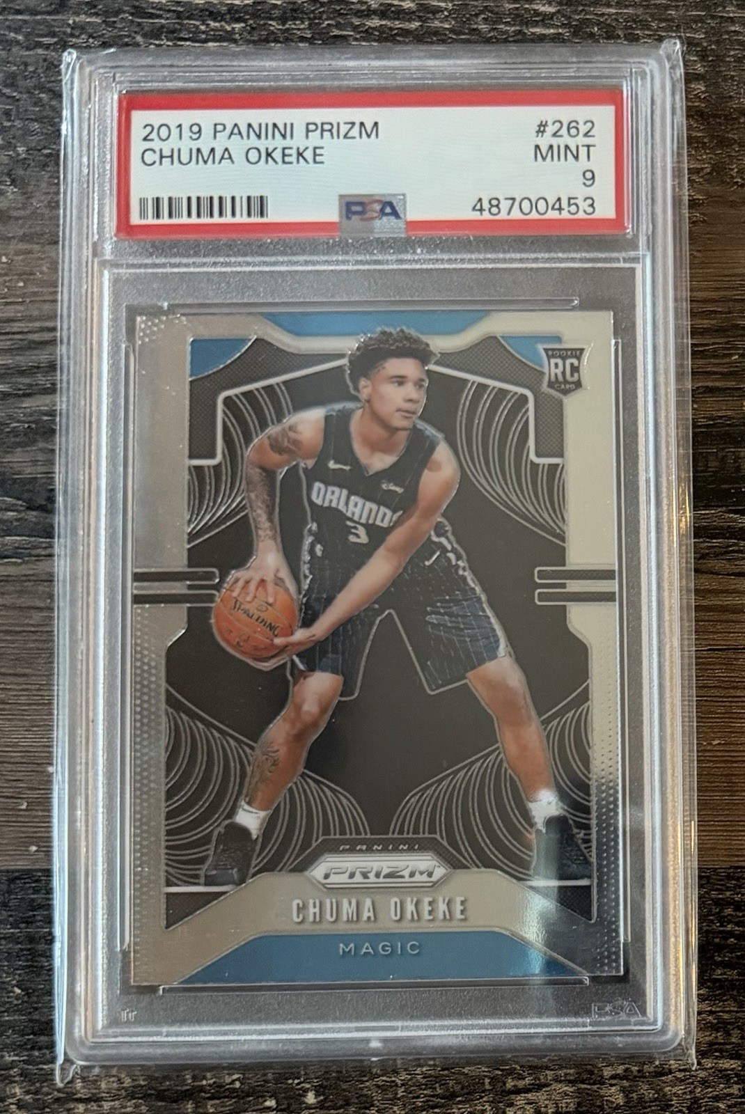 2019-20 Panini Prizm Rookie Chuma Okeke #262 PSA 9 Mint