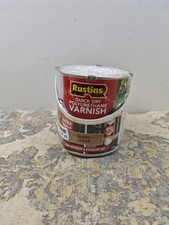 Rustins Quick Dry Poly Varnish Gloss Clear 2,5ltr -Tough, Water-Based (READ)