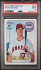 2018 Topps Heritage #600 Shohei Ohtani RC Rookie PSA 9 MINT Los Angeles Angels