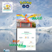 Pokémon✿Go✿Shiny Moltres✿PokéPark KANTO✿Antecedentes✿Comercio 20k✿PTCcentral✿DIGITAL