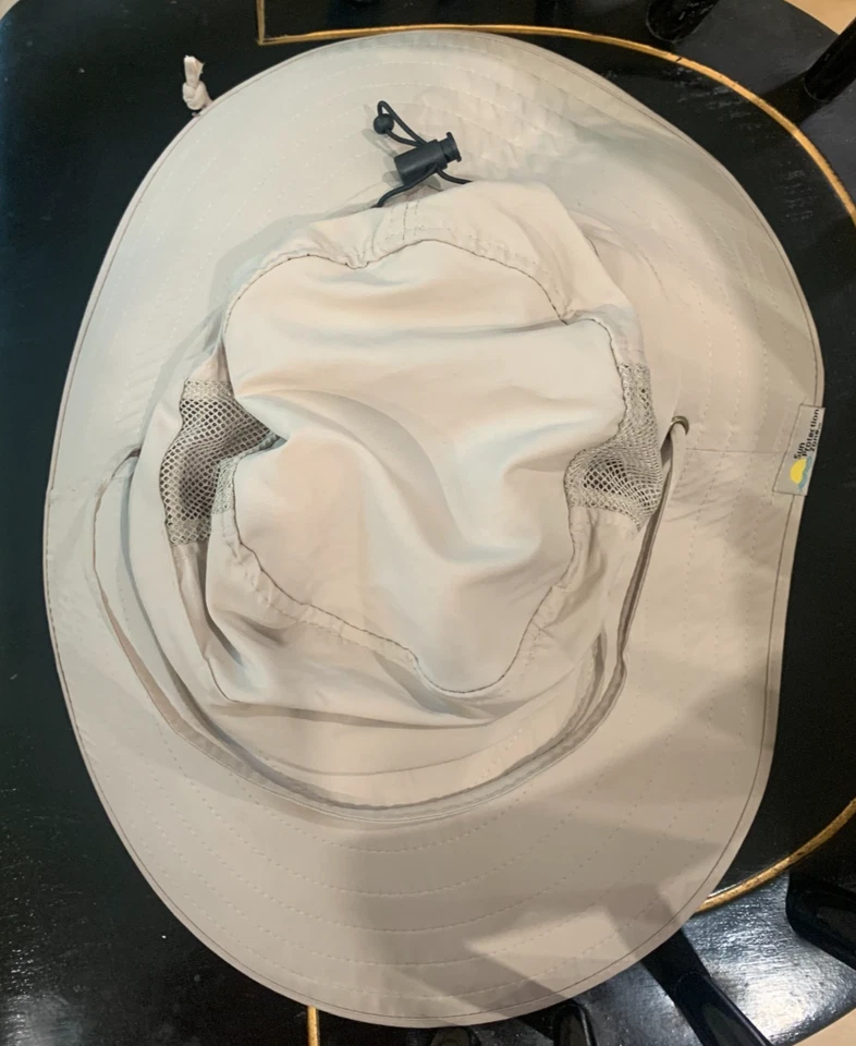 Zona de Protección Solar Unisex Adulto Booney Sombrero 50 FPS Ala Ancha Caqui Foto 4 de 4