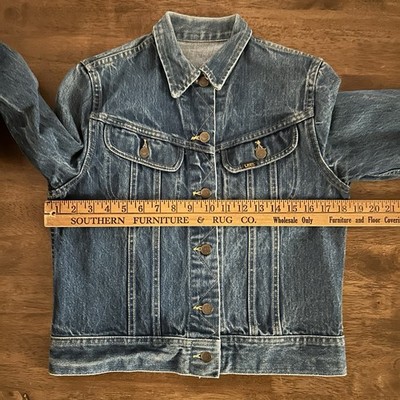 Vintage Lee 101-J Denim Jacket Size Small 60s 70s Riders