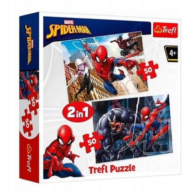 Spider-Man 2in1 Puzzle 2x50 Teile - Marvel Superhelden Spielzeug