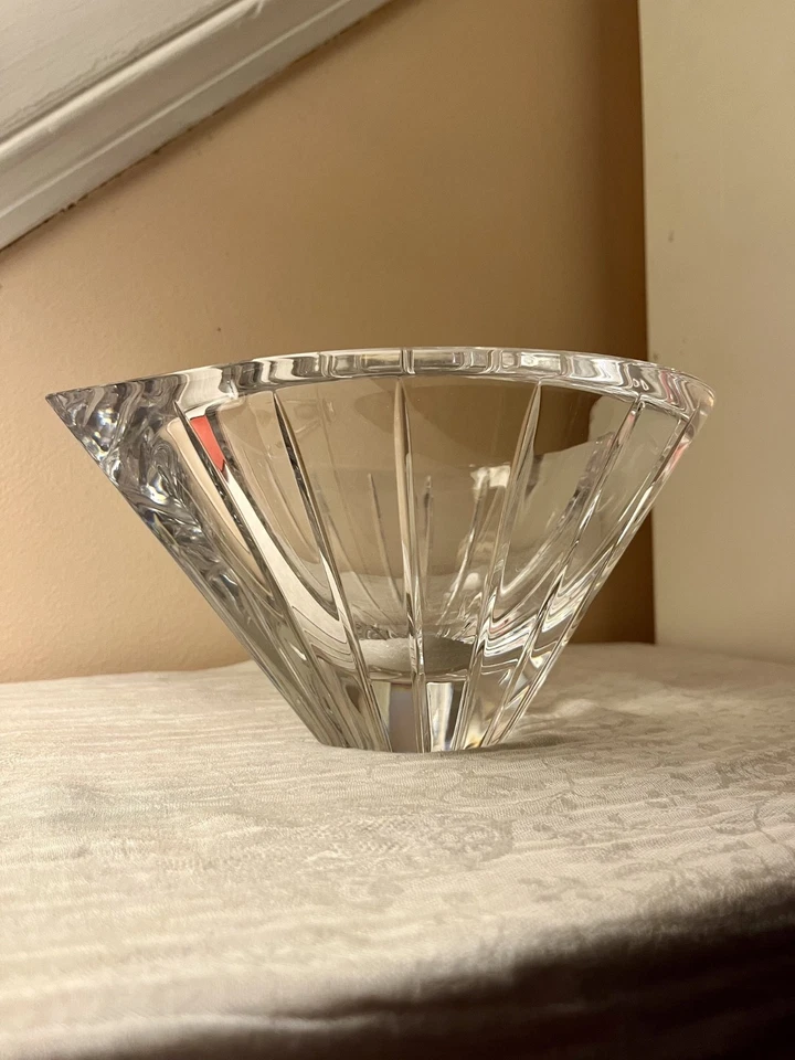 Cuenco de cristal Orrefors “Eye” — Jan Johannson, vidrio artístico sueco, plomo de corte pesado Foto 2 de 4