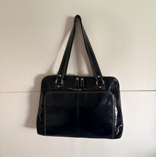 Samsonite Black Light Weight Laptop Vega Leather Shoulder Carier Travel Tote Bag