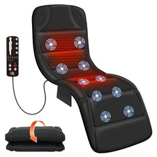 CILI Full Body Massage Mat with Heat, Upgrade Graphene Heating Black